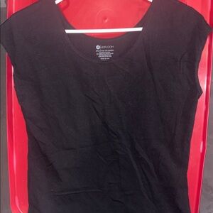 Eloquii Classic Black Short Sleeve Top